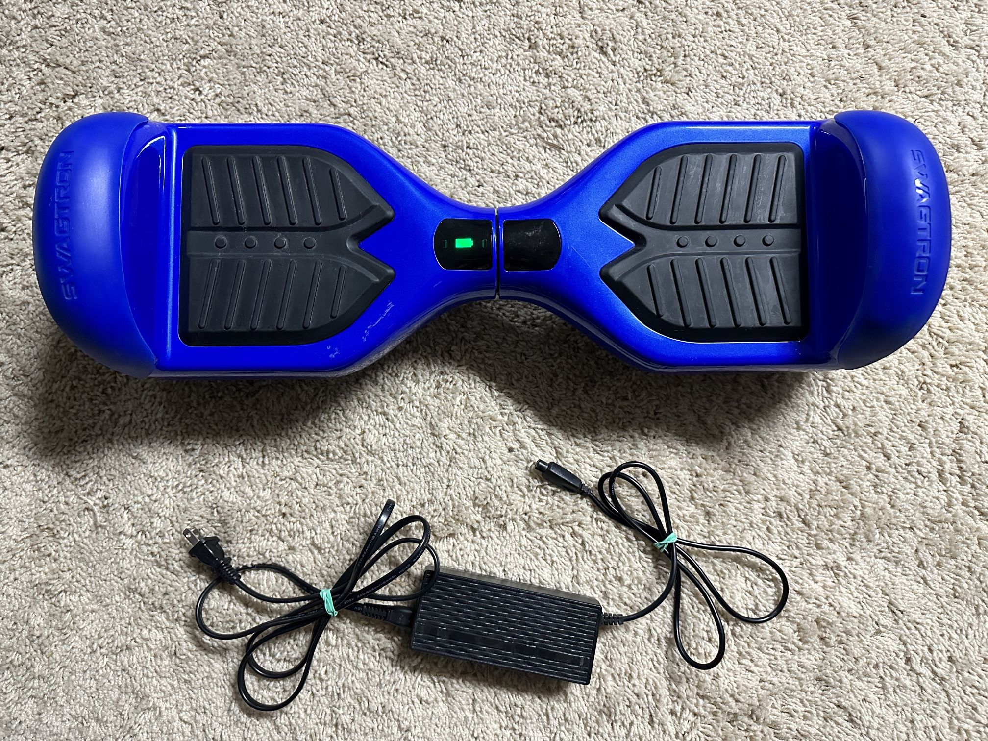 Swagtron T1 Hoverboard Hover Board Blue Lights Paid $200