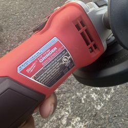 Milwaukee 7 Amp Corded 4-1/2 in. Small Angle Grinder with Sliding Lock-On Switch