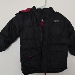 Old Navy Kids Puffer Jackets with Hoodie - Size 5T