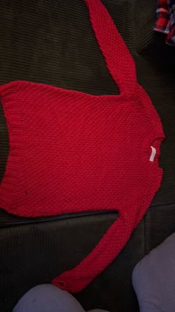 Red Knit Sweater