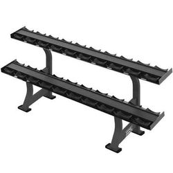 Commercial Life Fitness Two-Tier Dumbbell Rack