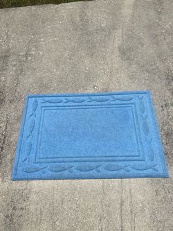 Beautiful Ocean Blue  FISH  Heavy Duty Outdoor Matt  - Like New