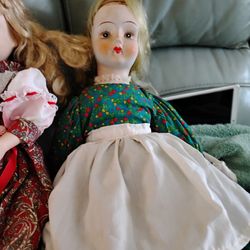 Two Vintage Large Dolls