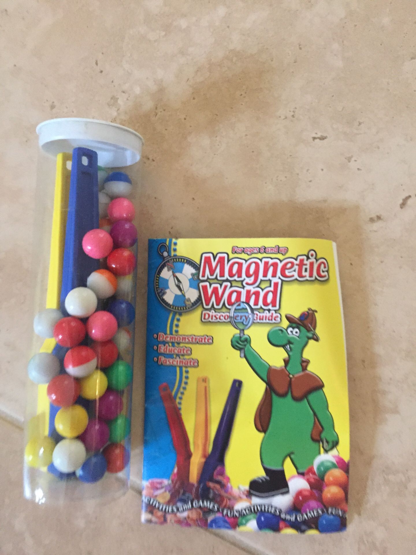 Kids magnet marbles activity and games