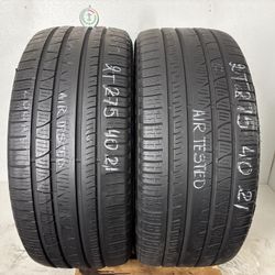 2 Tires 275 40 22 Pirelli Scorpion Verde As No Repairs
