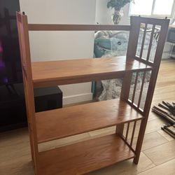 Bookshelf Warm Brown Wood