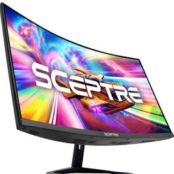 Sceptre C275B-FWT240 27-inch Curved Gaming Monitor up to 240Hz,1 ms response time,FreeSync mode,Overdrive abilities.