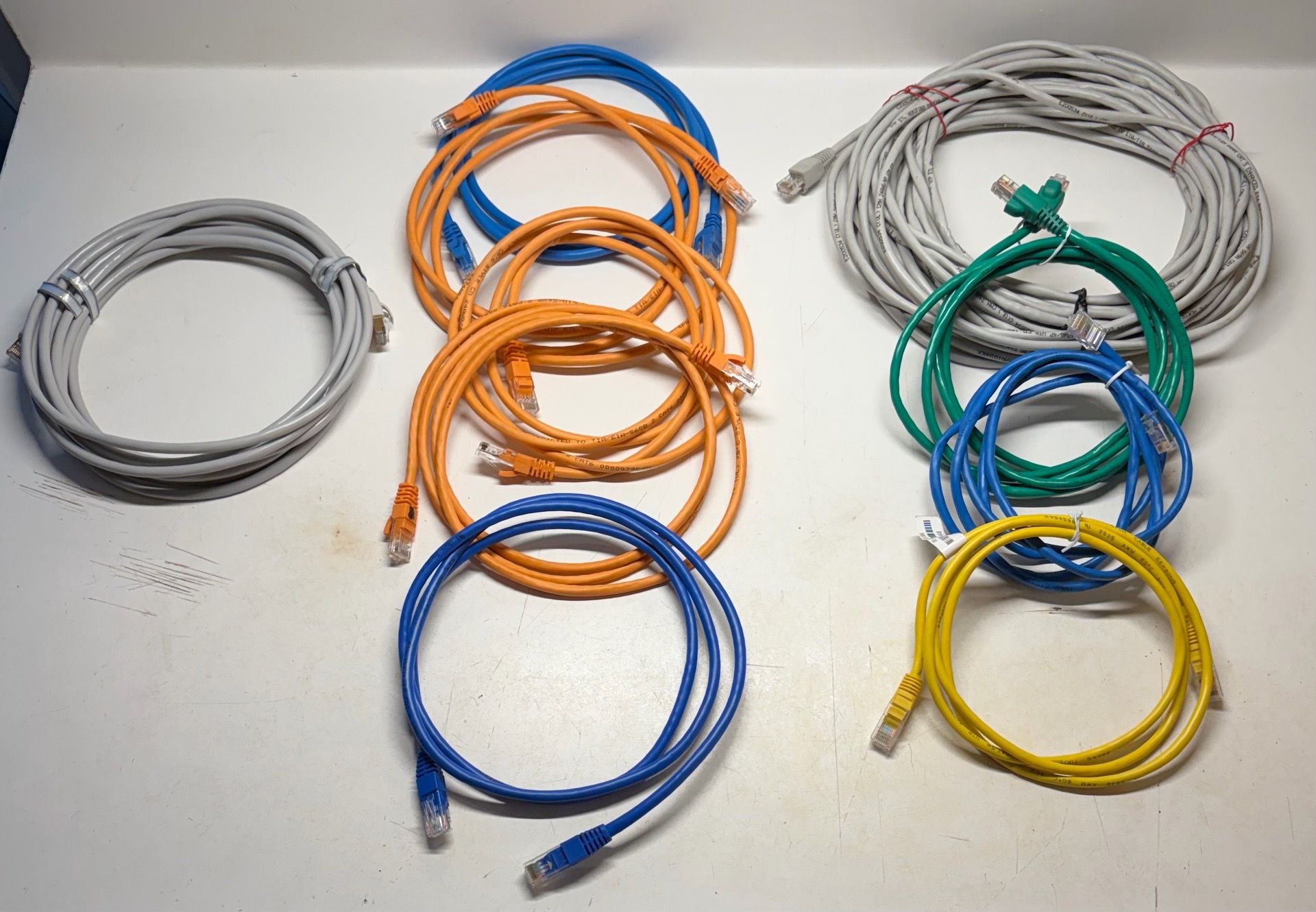 Cat 7/Cat 6/Cat 5 Cable (Various Lengths, 11 Count)