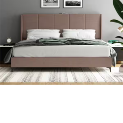 New in box king bed frame with usb port charger