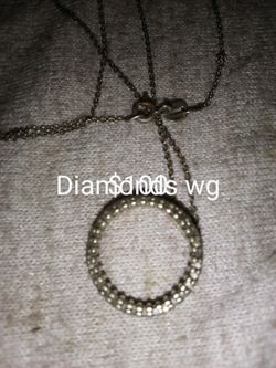 Diamonds And Stirling Silver 