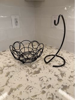 Fruit Basket and Banana Hanger - Moving Sale