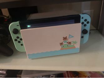Switch 1 animal crossing edition with 128 micro sd card