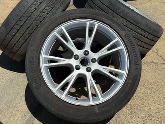 FREE DELIVERY 4x 19” 2024 Tesla Model Y Gemini Wheels USED Continental 255/45/19 15% 5x4.5