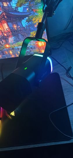 Gaming mic with boom arm stand with usb c/usb a cable