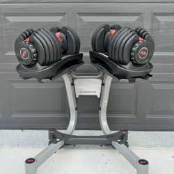 Bowdex Adjustable Dumbbells Weights With Stand On Wheels 