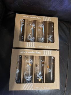 Set of 4 Stemless Flutes (2)