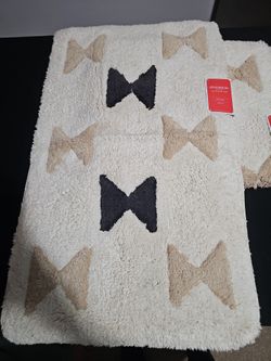BATHROOM RUGS X2 NEW WITH TAGS