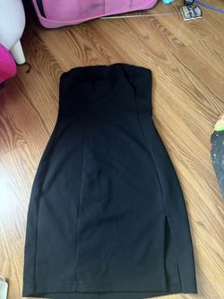 ADIKA black mini dress with slit