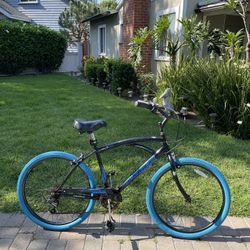 26” beach cruiser bike 7 speed