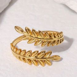 Stainless Steel Ring, Adjustable Opening Jewelry