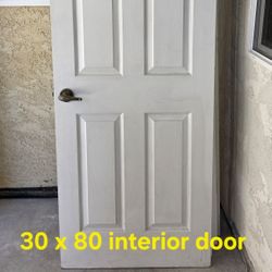 30 X 80 Inches 6 Panel Door
