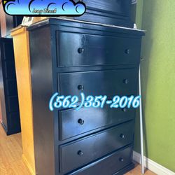 New Tall Jumbo Black 5 Drawer Assembly Included Cajonera 