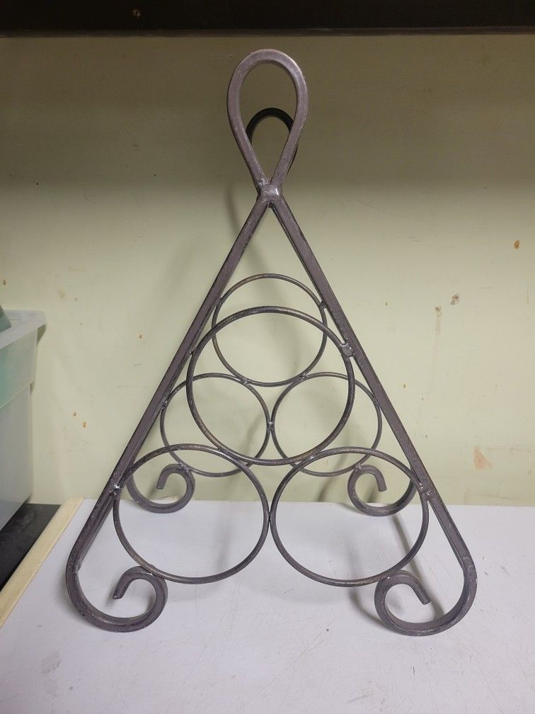 Decorative Metal Wine Rack