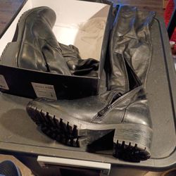 AZALEA  WANG  KNEE BLACK BOOTS  