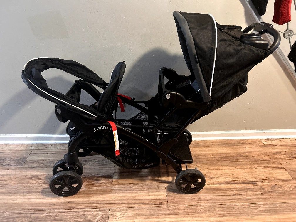 Double Stroller Foldable Baby Twin Lightweight