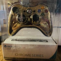  Xbox 360 Wireless Controller - Gold Chrome : Video Games