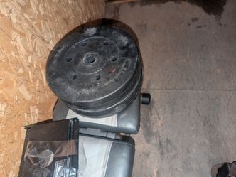 Two 20 pound weights plates