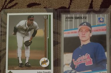 2 John Smoltz Rookie Cards. Mint Condition!