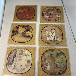 Vintage Coasters ( 6 ) from Trader Pang's Restaurant/ Amy's Hut