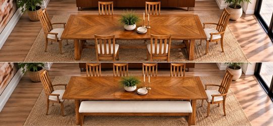 Free Delivery - Fully Restored Vintage American of Martinsville Dining Set - Extends up to 102”!