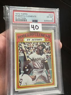 1972 Topps Roberto Clemente PSA 6