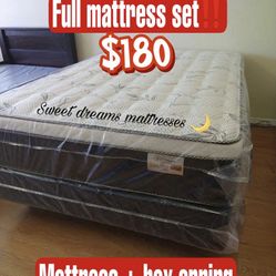 Full Size Pillow Top Mattress Set ‼️‼️