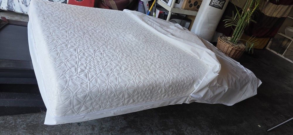 Full Size Memory Foam Mattress Clean With Plastic Cover