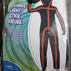 Orange Light Up Stick Figure