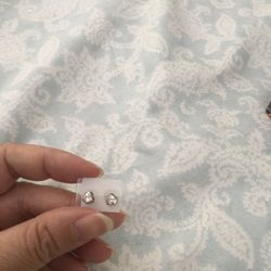 Real Silver Small Stud Earrings
