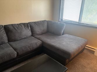 Sectional with oversized round chairs
