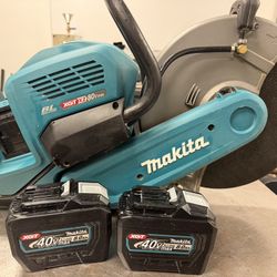 Makita Battery Concrete Saw W/ 2 Batts 