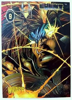 Ash Wizard Magazine Promo Chromium Card Event Comics DC #9 VTG 90's 1996 shiny