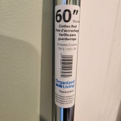 Chrome Clothes Or Shower Rod 