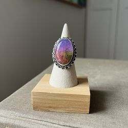 Rainbow MoonStone Statement Ring ( firm on price ) 