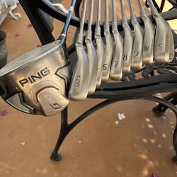 Ping red dot G2 9 club set (s,w,9,8,7,6,5,4HL,3HL) + Ping G20 Driver (9.5)