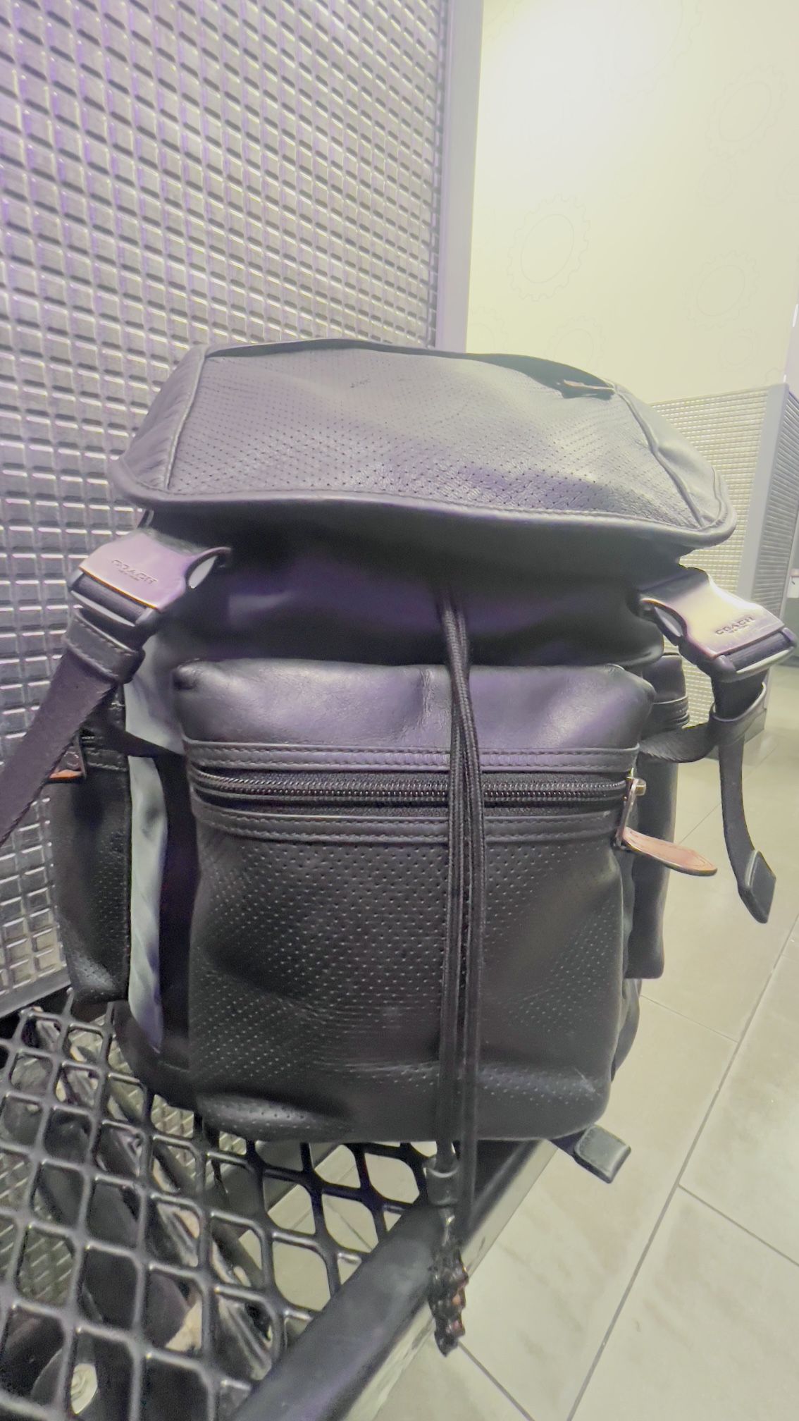 Coach black Leather Bag