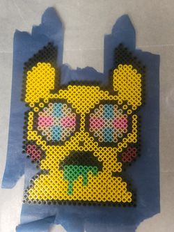 Pikachu Perler Necklace 