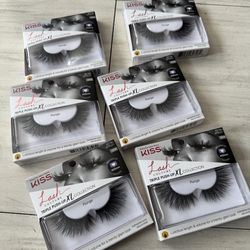 2 PACK KISS Lash Couture Triple Push Up XL Collection False Eyelashes, 3D Volume in Extra Long