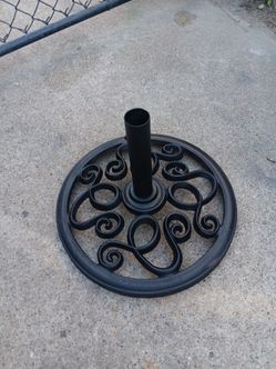 Cast Iron Outdoor Patio Umbrella Base Holder Stand