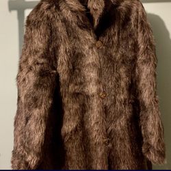 VINTAGE CHEYENNE FAUX FUR WOMEN'S COAT JACKET